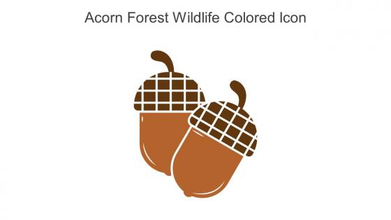 Acorn Forest Wildlife Colored Icon In Powerpoint Pptx Png And Editable Eps Format