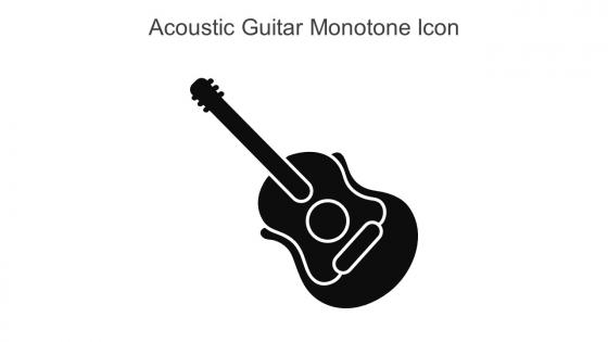 Acoustic Guitar Monotone Icon In Powerpoint Pptx Png And Editable Eps Format