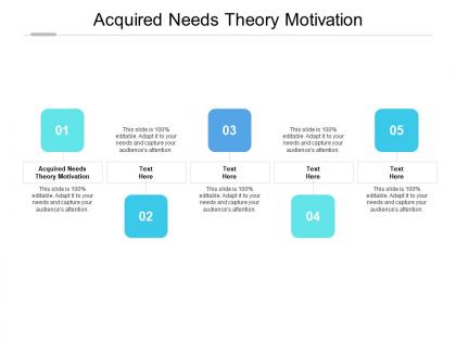 Acquired needs theory motivation ppt powerpoint presentation infographics example introduction cpb