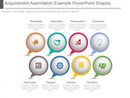 Acquirement assimilation example powerpoint shapes