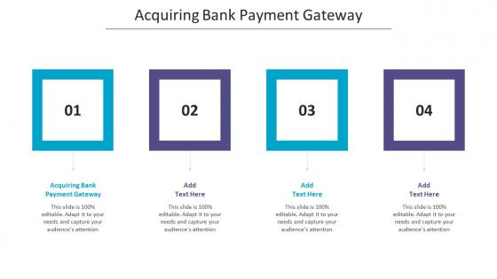 Acquiring Bank Payment Gateway Ppt Powerpoint Presentation Styles Icon Cpb