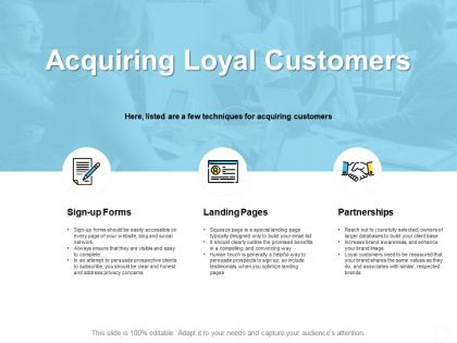 Acquiring loyal customers partnerships ppt powerpoint presentation pictures example