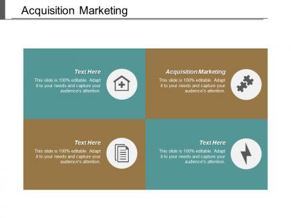 Acquisition marketing ppt powerpoint presentation layouts background designs cpb