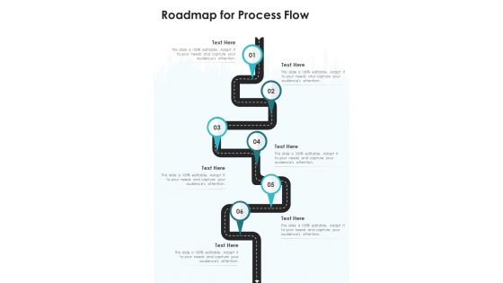 Acquisition Proposal Roadmap For Process Flow One Pager Sample Example Document