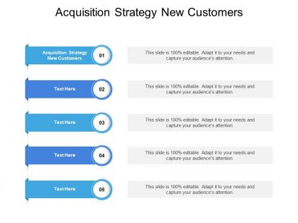 Acquisition strategy new customers ppt powerpoint presentation outline cpb