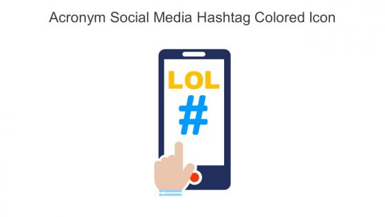 Acronym Social Media Hashtag Colored Icon In Powerpoint Pptx Png And Editable Eps Format