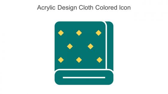 Acrylic Design Cloth Colored Icon In Powerpoint Pptx Png And Editable Eps Format