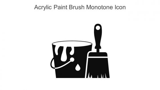 Acrylic Paint Brush Monotone Icon In Powerpoint Pptx Png And Editable Eps Format