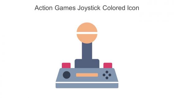 Action Games Joystick Colored Icon In Powerpoint Pptx Png And Editable Eps Format