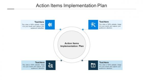 Action items implementation plan ppt powerpoint presentation portfolio example cpb