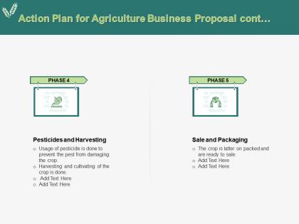 Action plan for agriculture business proposal cont ppt powerpoint presentation slide