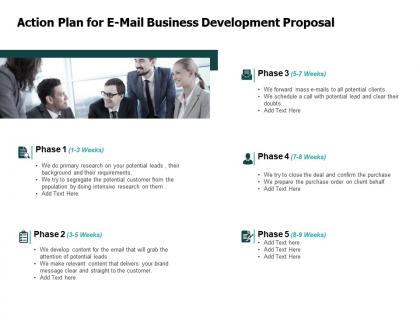 Action plan for e mail business development proposal teamwork ppt powerpoint presentation model microsoft