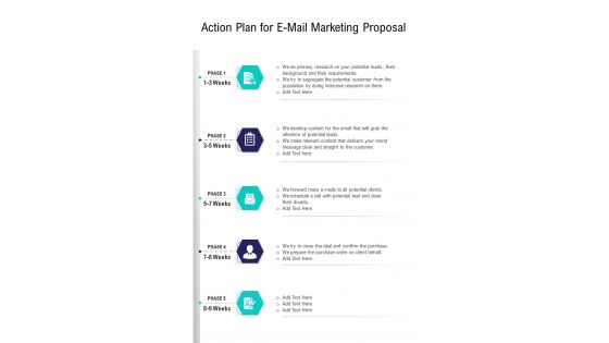 Action Plan For E Mail Marketing Proposal One Pager Sample Example Document