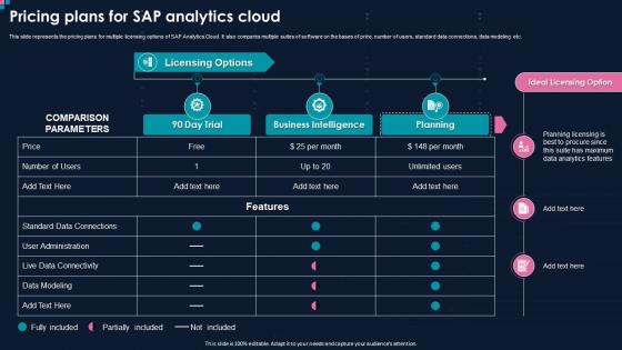 Action Plan For Implementing BI Pricing Plans For SAP Analytics Cloud Ppt File Summary
