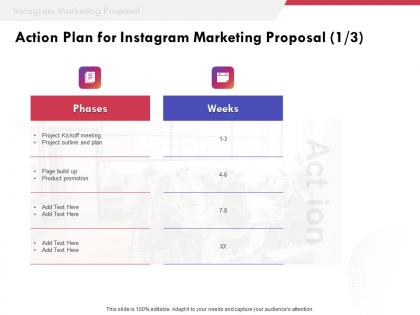 Action plan for instagram marketing proposal promotion ppt powerpoint presentation guidelines