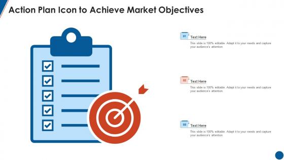 Action Plan Icon To Achieve Market Objectives