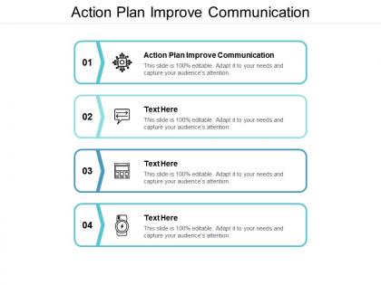 Action plan improve communication ppt powerpoint presentation visual aids professional cpb