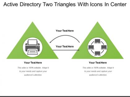 Active directory two triangles with icons in center