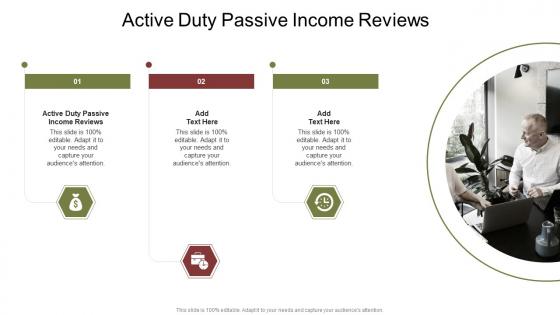 Active Duty Passive Income Reviews In Powerpoint And Google Slides Cpb