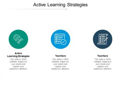 Active learning strategies ppt powerpoint presentation gallery format cpb