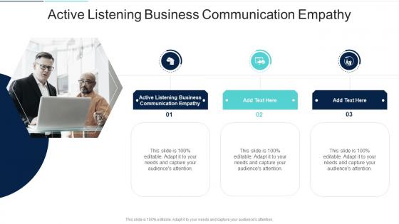 Active Listening Business Communication Empathy In Powerpoint And Google Slides Cpb