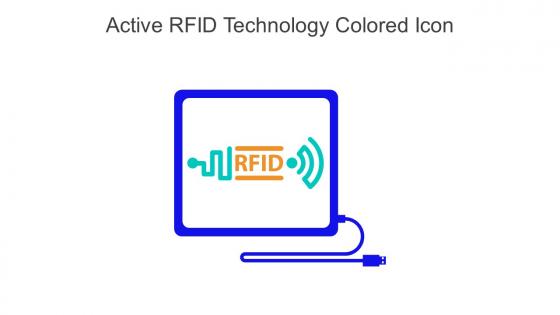 Active RFID Technology Colored Icon In Powerpoint Pptx Png And Editable Eps Format
