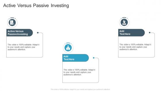 Active Versus Passive Investing In Powerpoint And Google Slides Cpb