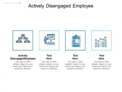 Actively disengaged employee ppt powerpoint presentation professional display cpb