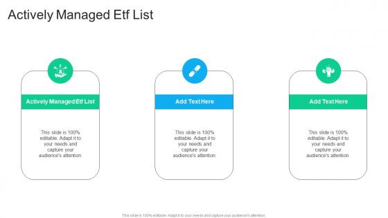 Actively Managed ETF List In Powerpoint And Google Slides Cpb