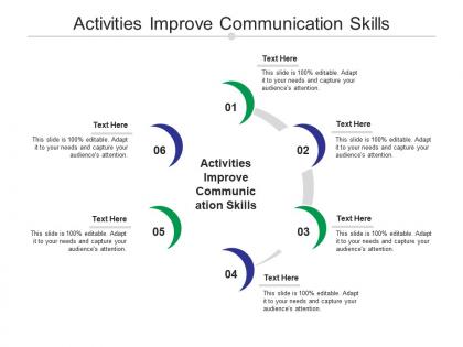 Activities improve communication skills ppt powerpoint presentation inspiration show cpb