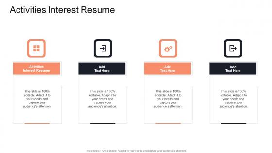 Activities Interest Resume In Powerpoint And Google Slides Cpb
