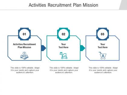 Activities recruitment plan mission ppt powerpoint presentation summary format ideas cpb
