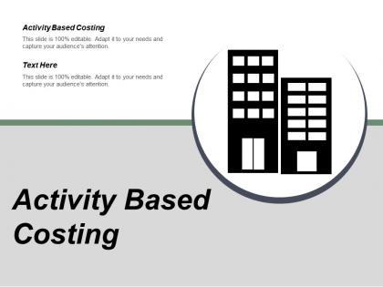 Activity based costing ppt powerpoint presentation gallery graphics download cpb