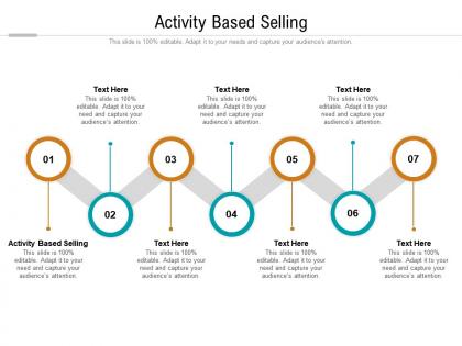 Activity based selling ppt presentation infographic template pictures cpb