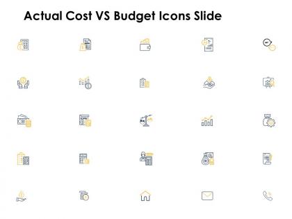 Actual cost vs budget icons slide compare ppt powerpoint presentation icon maker