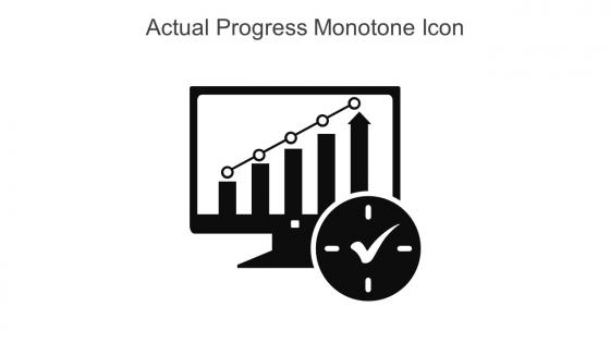 Actual Progress Monotone Icon In Powerpoint Pptx Png And Editable Eps Format
