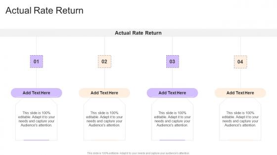 Actual Rate Return In Powerpoint And Google Slides Cpb