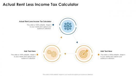 Actual Rent Less Income Tax Calculator In Powerpoint And Google Slides Cpb