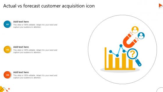 Actual Vs Forecast Customer Acquisition Icon