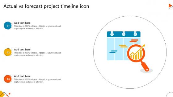 Actual Vs Forecast Project Timeline Icon