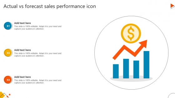 Actual Vs Forecast Sales Performance Icon