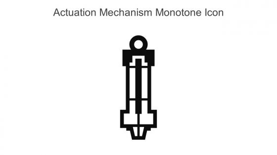 Actuation Mechanism Monotone Icon In Powerpoint Pptx Png And Editable Eps Format