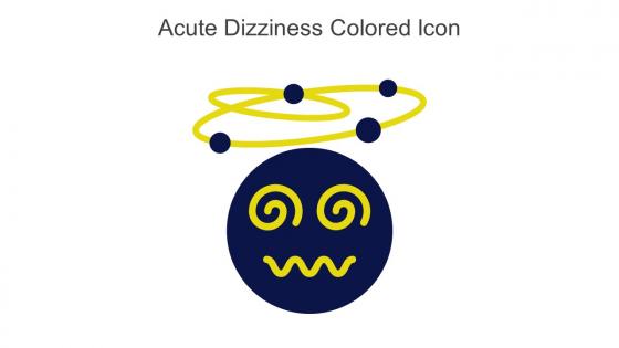 Acute Dizziness Colored Icon In Powerpoint Pptx Png And Editable Eps Format