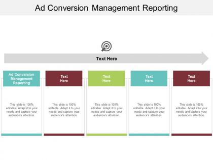 Ad conversion management reporting ppt powerpoint presentation file background cpb
