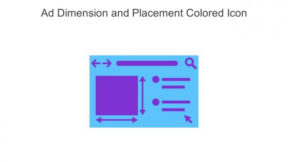 Ad Dimension And Placement Colored Icon In Powerpoint Pptx Png And Editable Eps Format