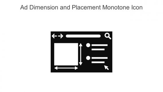 Ad Dimension And Placement Monotone Icon In Powerpoint Pptx Png And Editable Eps Format