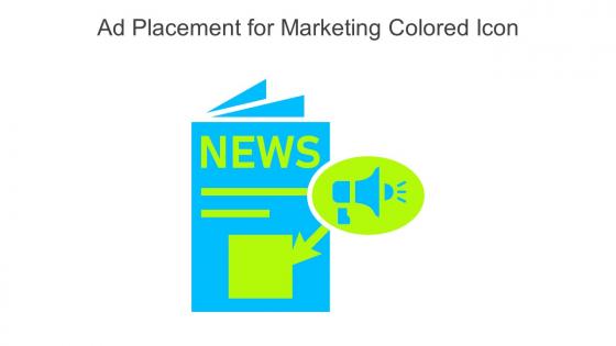 Ad Placement For Marketing Colored Icon In Powerpoint Pptx Png And Editable Eps Format