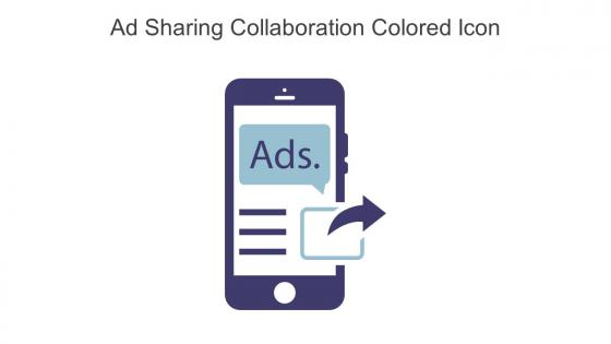 Ad Sharing Collaboration Colored Icon In Powerpoint Pptx Png And Editable Eps Format