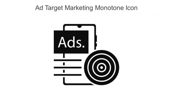 Ad Target Marketing Monotone Icon In Powerpoint Pptx Png And Editable Eps Format