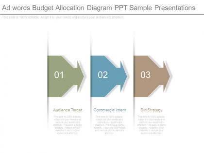 Ad words budget allocation diagram ppt sample presentations